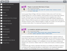 Tablet Screenshot of generazionezero.org